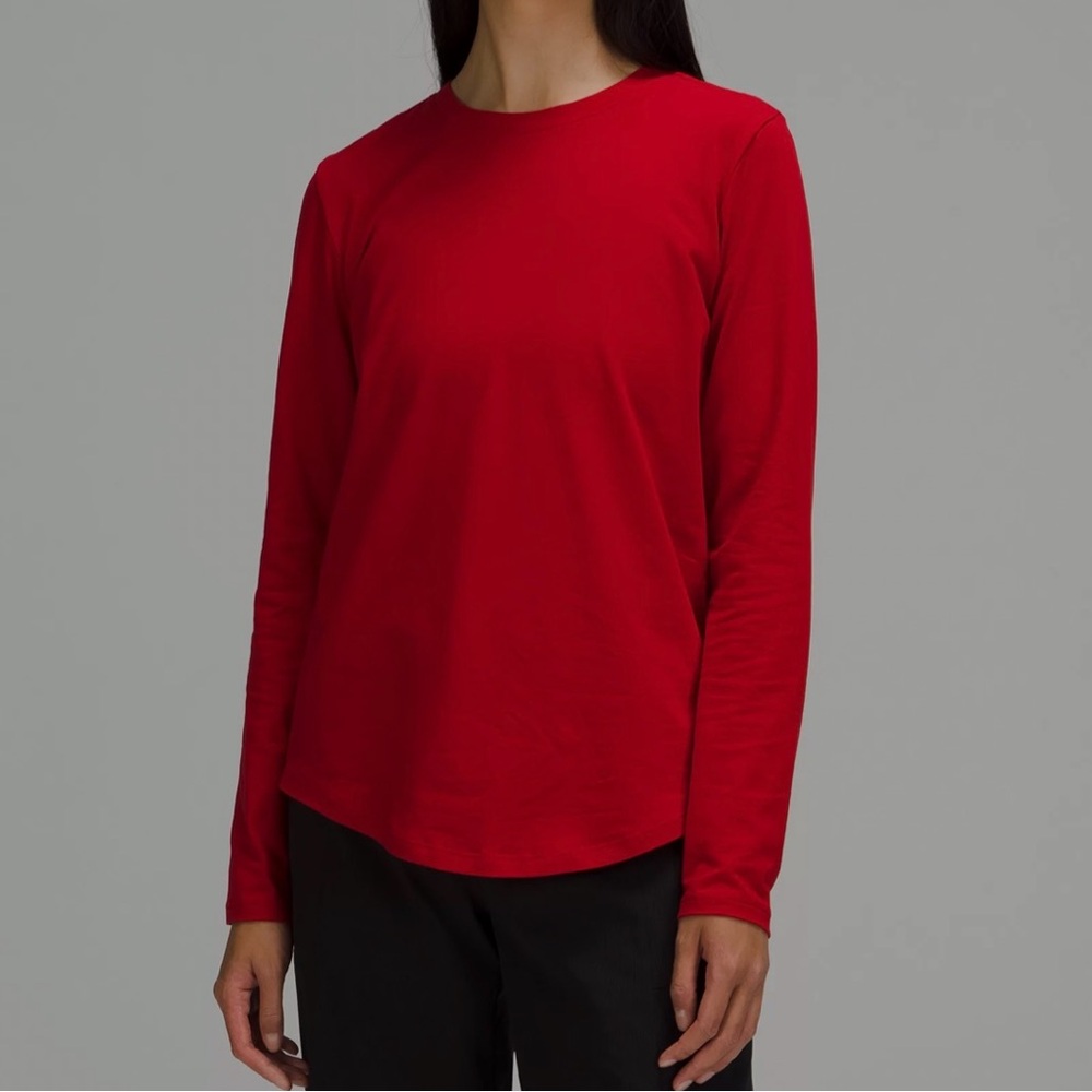 Lululemon Love Long Sleeve - Dark Red - Size 0
